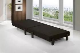 Cama Solteiro Portátil Acampamento Slim Confortável D-26 Preta Cama Solteiro Portátil Acampamento Slim Confortável D-26 Preta