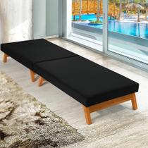 Cama Solteiro Portátil Acampamento Slim Confortável D-26 Preta