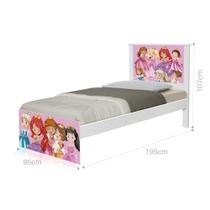 Cama Solteiro Princesinhas com Colchão Cama Solteiro Princesinhas com Colchão