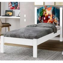 Cama Solteiro Reforçada Adesivada Desenho de Personagens Meninos Meninas 100% MDF