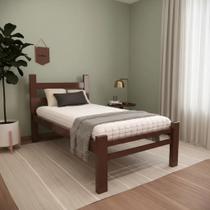 Cama Solteiro Reforçada Em Madeira Maciça