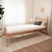 Cama Solteiro Reforçada Em Madeira Maciça