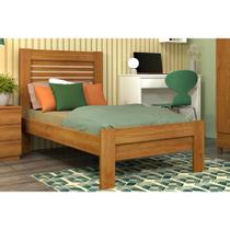 Cama Solteiro Safira Cinamomo/Off White - Tcil Móveis Cama Solteiro Safira Cinamomo/Off White - Tcil Móveis