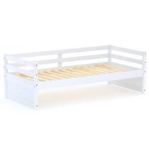 Cama Solteiro Slim RB Madeira Maciça Branco Housin Cama Solteiro Slim RB Madeira Maciça Branco Housin