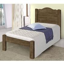 Cama Solteiro Thalia Cambel Móveis Castanho Wood