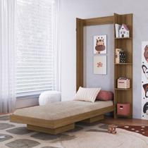 Cama Solteiro Vancouver Articulável 4 Prateleiras Mel - Art In Móveis Cama Solteiro Vancouver Articulável 4 Prateleiras Mel - Art In Móveis