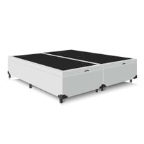 Cama Somier Box Baú Super King 193x203x42 Premium Bipartida