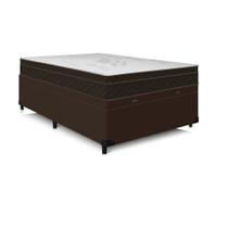 Cama Sommier Box Baú Casal Com Colchão Confort Tec 138x188x42 Premium