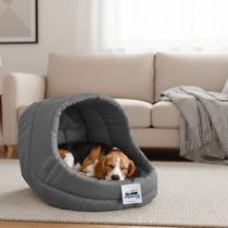 Cama Suede Iglu Luxo Caes Gato Lavavel Casinha Cinza Oferta -