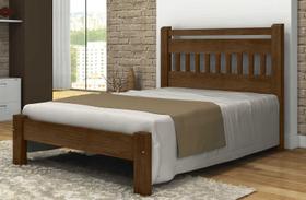 Cama Super King Size Antares de Madeira Maciça Tauari Cor Imbuia