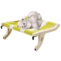 Cama Suspensa Gato Pet Felino Janela Caminha Luxo Vista Panoramica Anti Estresse Visao 360 Sala Quarto Petshop Casa