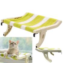 Cama Suspensa Gato Pet Felinos Janela Vista Panoramica 360 Ajustavel Anti Estresse Petshop Casa Quarto Sala Varanda