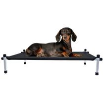 Cama Suspensa Para Cachorro Gato Pet Médio 75x50x13 Preto - Pet Best Soluções