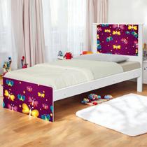 Cama tema solteiro borboletas