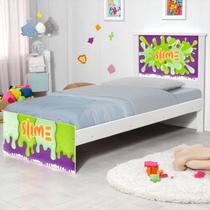 Cama tema solteiro slime verde Cama tema solteiro slime verde