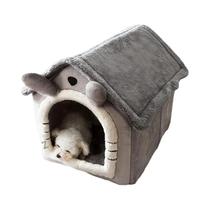Cama Tenda Para Cães Grande, Médio E Pequeno, Casa Quente Para Animais De Estimação Com Almofada