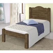 Cama Thalia Solteiro 0,88cm Castanho Com Colchão- Cambel Cama Thalia Solteiro 0,88cm Castanho Com Colchão- Cambel