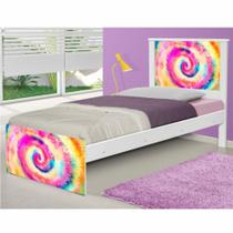 Cama Tie Dye Solteiro com Colchão
