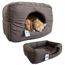 Cama Toca Luxo Filhote Cao Lavavel Gato Caminha Marrom Media