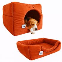 Cama Toca Luxo Filhote Cao Lavavel Gato Caminha Terracota G