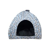 Cama Toca Pet Casinha Cabana Triângulo Cães Gato Almofada M - Multiflex