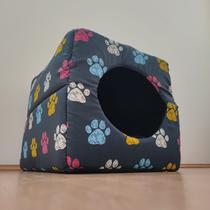 Cama Toca tipo Iglu cães pequenos e gatos - 2 em 1 pet lover