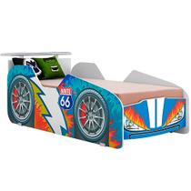 Cama Tuboarte Infantil Carro Veloz Blue