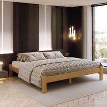 Cama Turca King Size De Madeira Maciça Reforçada Nogueira