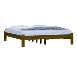 Cama Turca King Size Madeira Reforçada Cor Imbuia - Nemargi