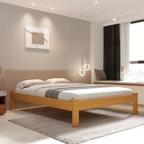 Cama Turca Queen De Madeira Maciça Reforçada Cor Mel