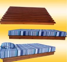 Cama Viuva Montessoriana Penafort 128x188x12 Cor Imbuia
