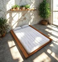Cama Viuva Montessoriana Penafort 128x188x12 Cor Imbuia Cama Viuva Montessoriana Penafort 128x188x12 Cor Imbuia