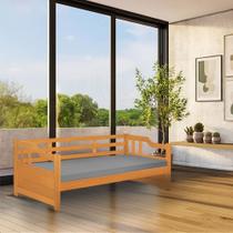 Cama Zurique Mona Solteiro Estrutura Robusta em Madeira Maciça Imbuia