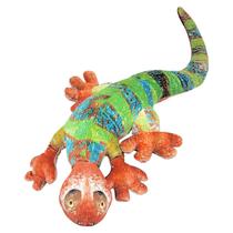 Camaleão Lagarto De Pelúcia Grande Colorido 60cms