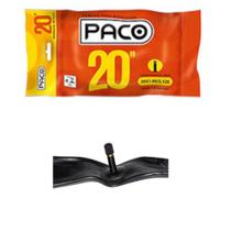 Câmara Ar Bicicleta Aro 20 X 1.95/2.125 Val/ Americana 35 M - Paco