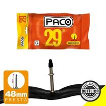 Câmara de Ar 29x1.95/2.125 Válvula Presta 48mm Borracha Butílica Paco Câmara de Ar 29x1.95/2.125 Válvula Presta 48mm Borracha Butílica Paco