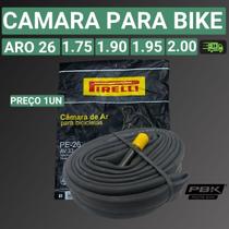 Câmara de Ar Aro 26 X 1.75 2.00 com Válvulas Grossas 33mm e 48mm Pirelli