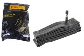 Câmara De Ar Bicicleta Aro 29 Pirelli Bico Grosso 48mm MTB Bike Jante Válvula Americana Schrader Borracha