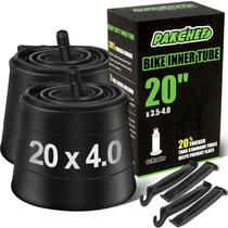 Câmara de ar para bicicleta PAKCHEF 20x3,5-4,0 reforçada, kit com 2 unidades