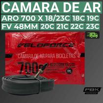 Camara de Ar para Bicicletas Aro 700 X 18 23 FV 48mm Veloforce Camara de Ar para Bicicletas Aro 700 X 18 23 FV 48mm Veloforce
