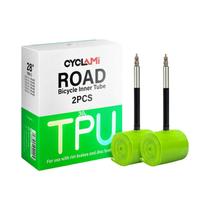 Câmara De Ar Ultraleve Verde Em TPU 700C Presta FV Para Bicicletas De Estrada 18 23 25 28 30 32C
