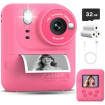 Cámara de impresión instantánea Okaloka para niños 1080P HD con tarjeta SD de 32GB Cámara de impresión instantánea Okaloka para niños 1080P HD con tarjeta SD de 32GB
