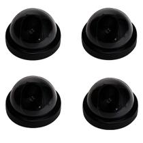 Câmara de segurança falsa da vigilância da abóbada do manequim com luz conduzida 4pc