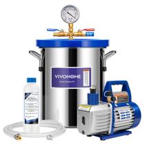 Câmara de vácuo VIVOHOME 3 galões com bomba 3,5 CFM 1/4 HP Câmara de vácuo VIVOHOME 3 galões com bomba 3,5 CFM 1/4 HP