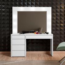 Camarim Anne 4 Gavetas Mavaular Branco Acetinado