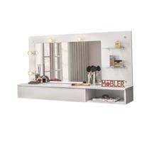 Camarim Suspenso Ludmilla 4 Pontos de Luz 1 Gaveta-Branco Fosco - EdeCasaMoveis