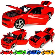 Camaro Carrinho Ferro Miniatura Abre Capô E Porta 13cm Metal
