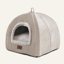 Camas para Gatos de Interior - Casa Tienda para Gatos con Almohadilla Acolchada Removible y Lavable, Suave y Cama para Gatitos, Cama para Mascotas (Grande, Beige) Camas para Gatos de Interior - Casa Tienda para Gatos con Almohadilla Acolchada Removible y Lavable, Suave y Cama para Gatitos, Cama para Mascotas (Grande, Beige)