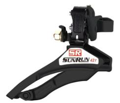Câmbio dianteiro sunrun top pull index 42D 31.8mm