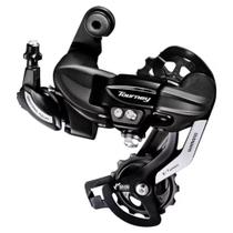 Câmbio Traseiro Shimano Tourney RD-TY500 6/7V Sem Gancheira Preto